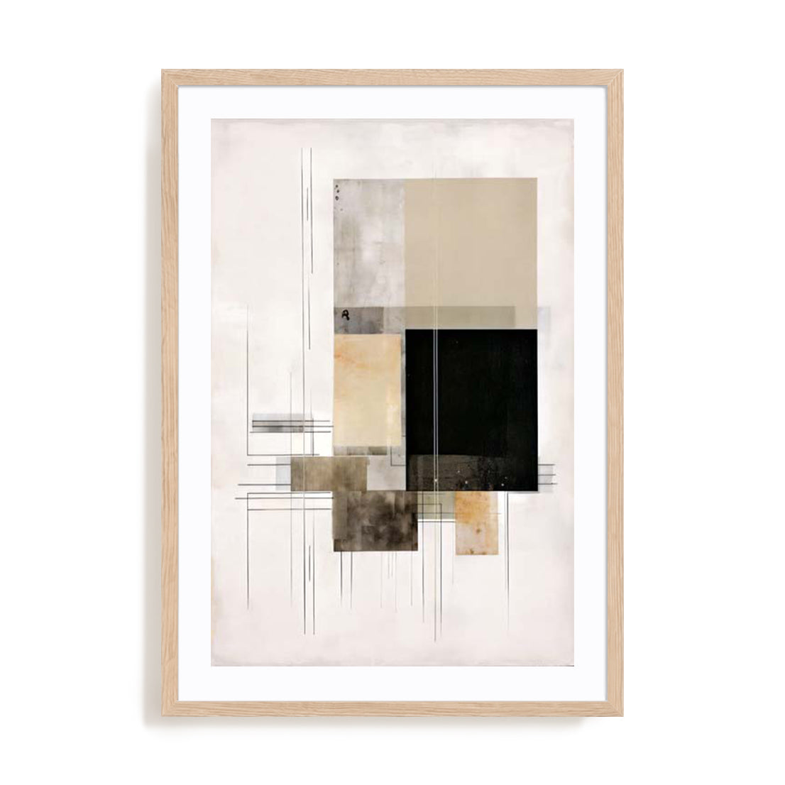 Lines And Squares I Wall Art