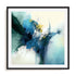 Splash Of Blue Water Wall Art #oran_black-white-border