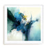 Splash Of Blue Water Wall Art #oran_white-white-border