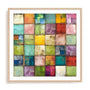 Wall Art Print Poster In Natural Oak Frame - Prismatic Palette I Abstract Art