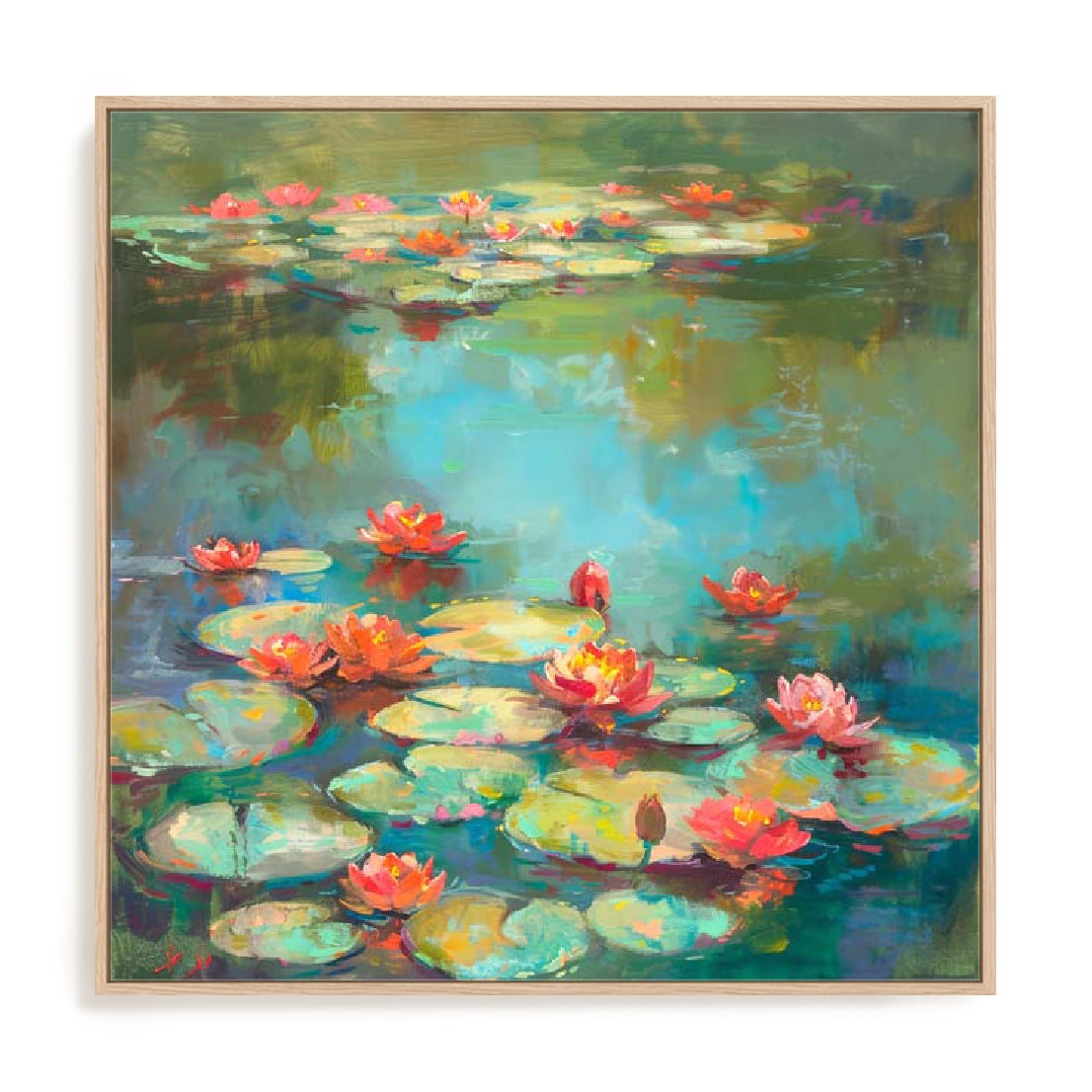 Lotus Pond I Wall Art