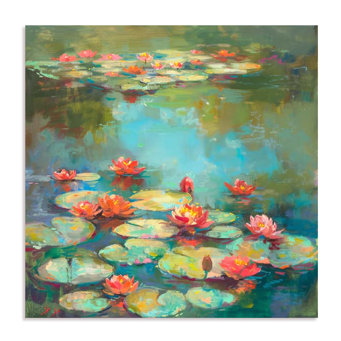 Lotus Pond I Wall Art