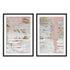 Pink Past I And II Wall Art