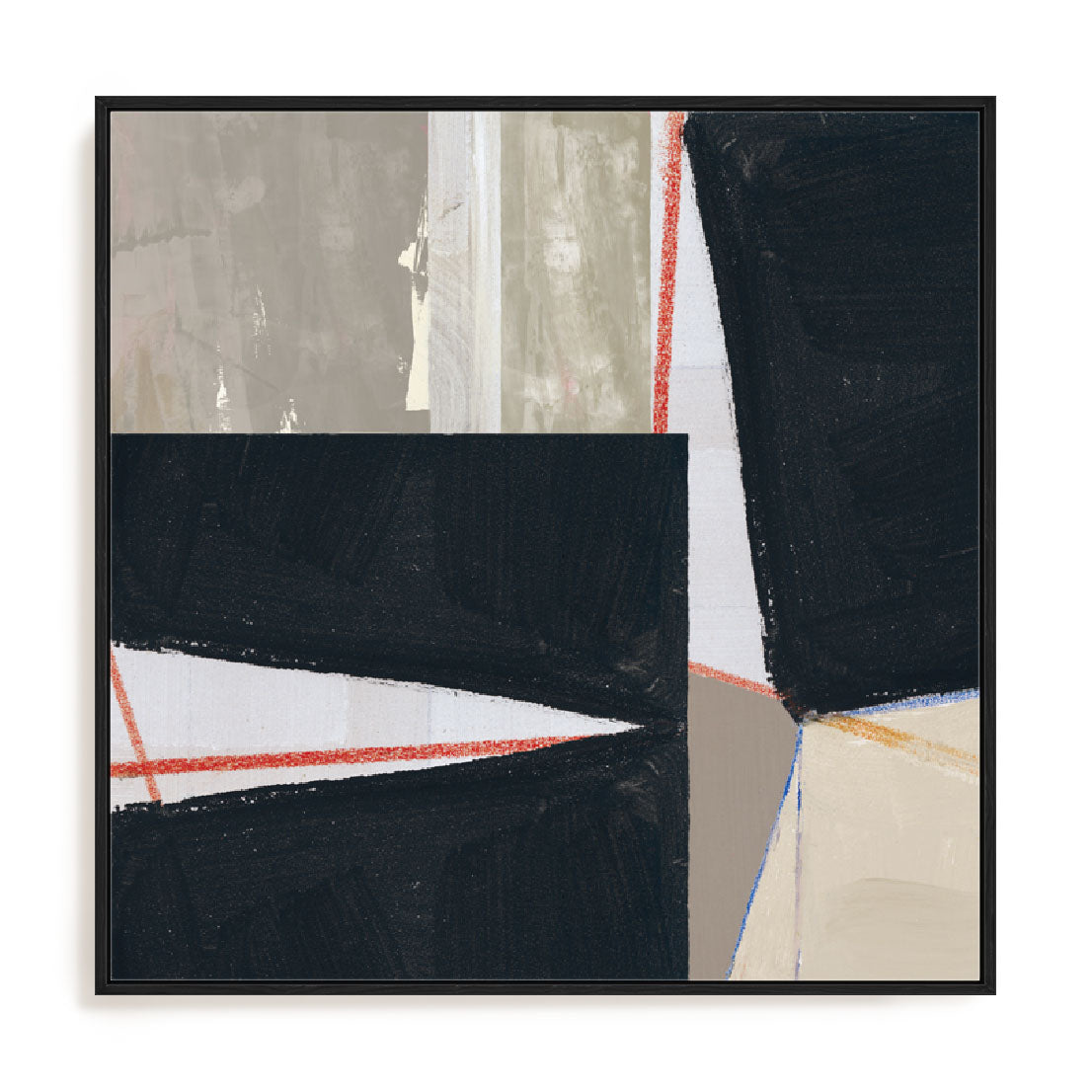 Orange Lines I Wall Art