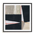 Orange Lines I Wall Art #oran_black-white-border