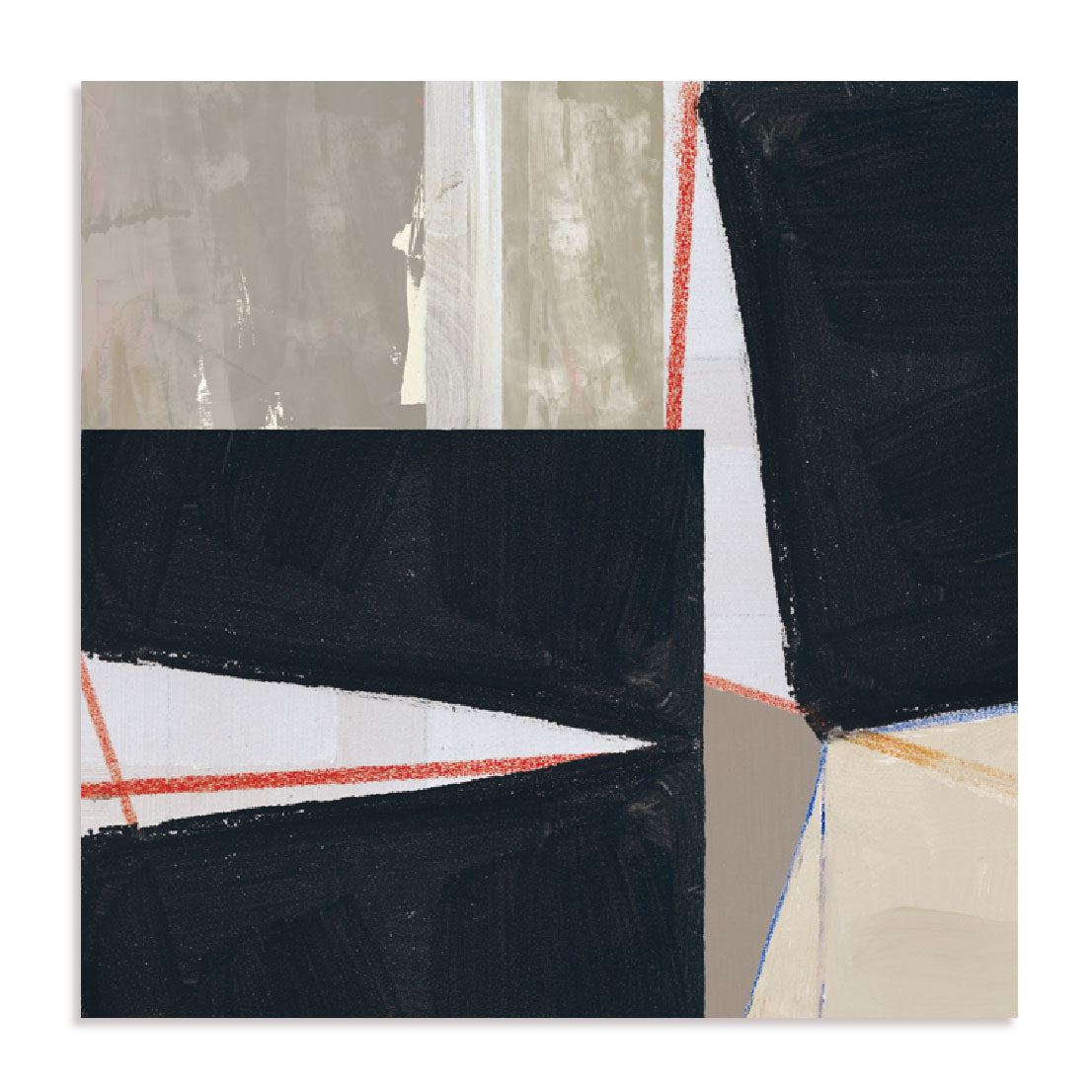 Orange Lines I Wall Art