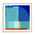Blue Somersault Wall Art #oran_natural-white-border