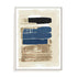 Wall Art Stretched Canvas In White  Frame - Not Twisted I Blue Abstract Art
