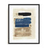 Wall Art Print Poster In Black Frame - Not Twisted I Blue Abstract Art
