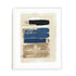 Wall Art Print Poster In White Frame - Not Twisted I Blue Abstract Art