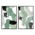 Flowing Green I and II Wall Art