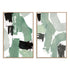 Flowing Green I and II Wall Art