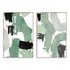 Flowing Green I and II Wall Art