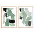 Flowing Green I and II Wall Art