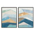 Geometric Mountain Range I And II Wall Art