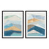 Geometric Mountain Range I And II Wall Art