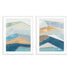 Geometric Mountain Range I And II Wall Art