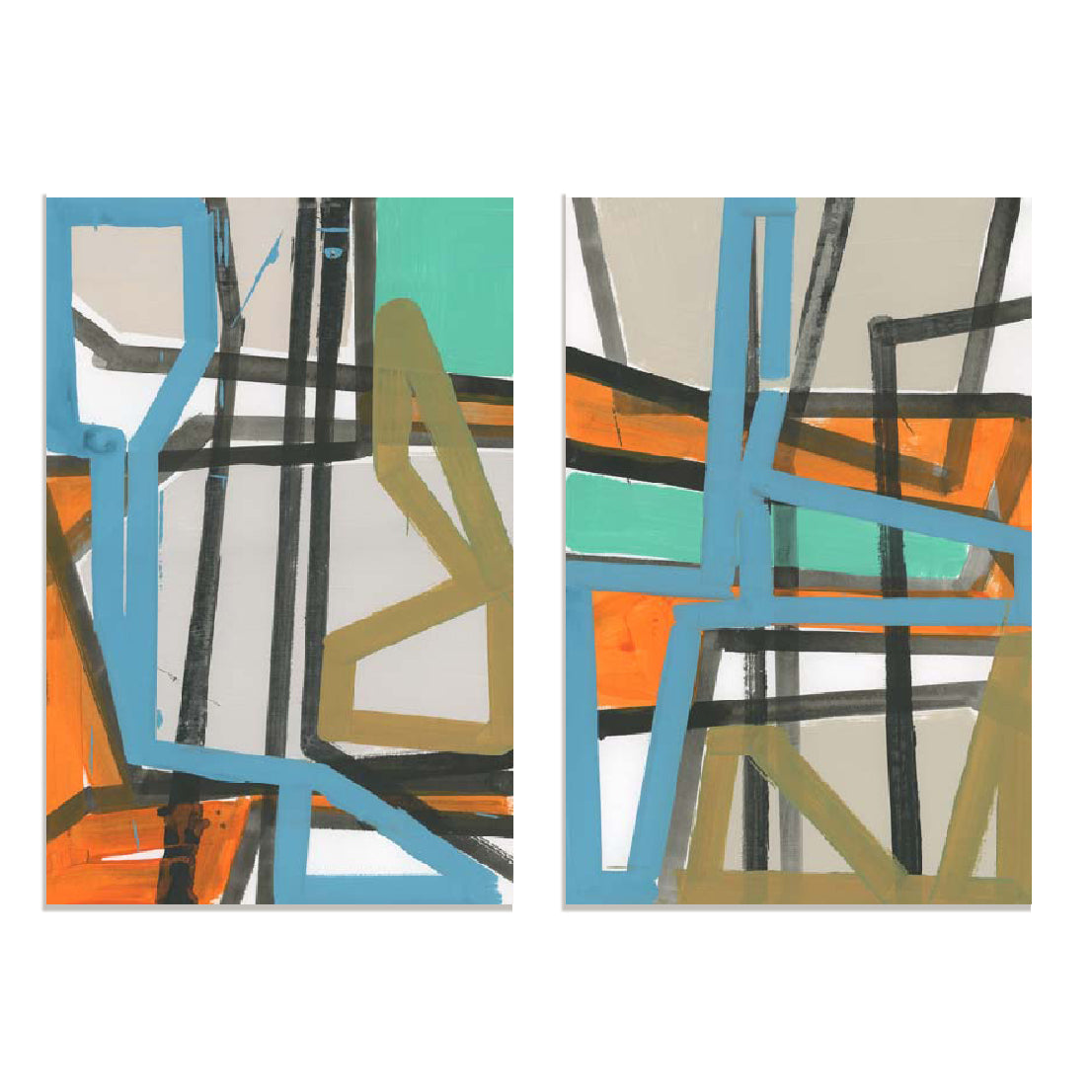 Endless Lines I And II Wall Art