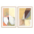 Divided Retro Shapes I And II Wall Art