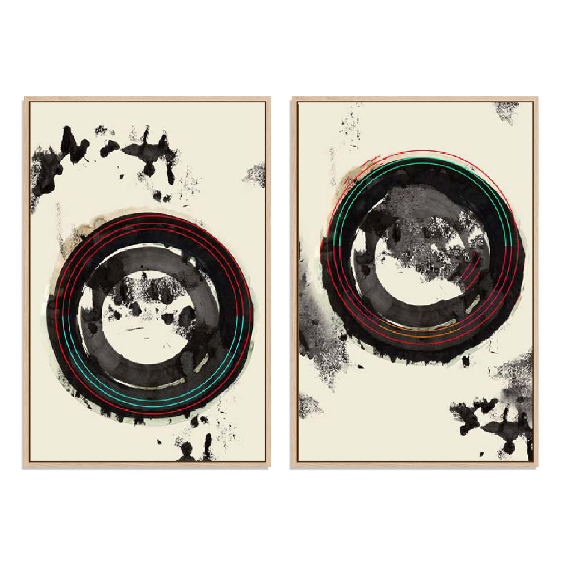Circular Dimension I And II Wall Art