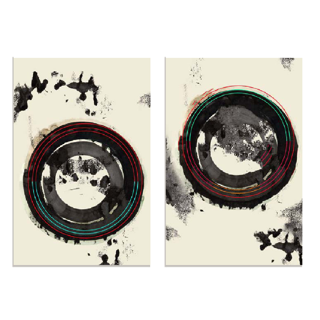 Circular Dimension I And II Wall Art