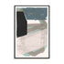 Wall Art Stretched Canvas In Black Frame - Gentle Geo I Blue Abstract Art
