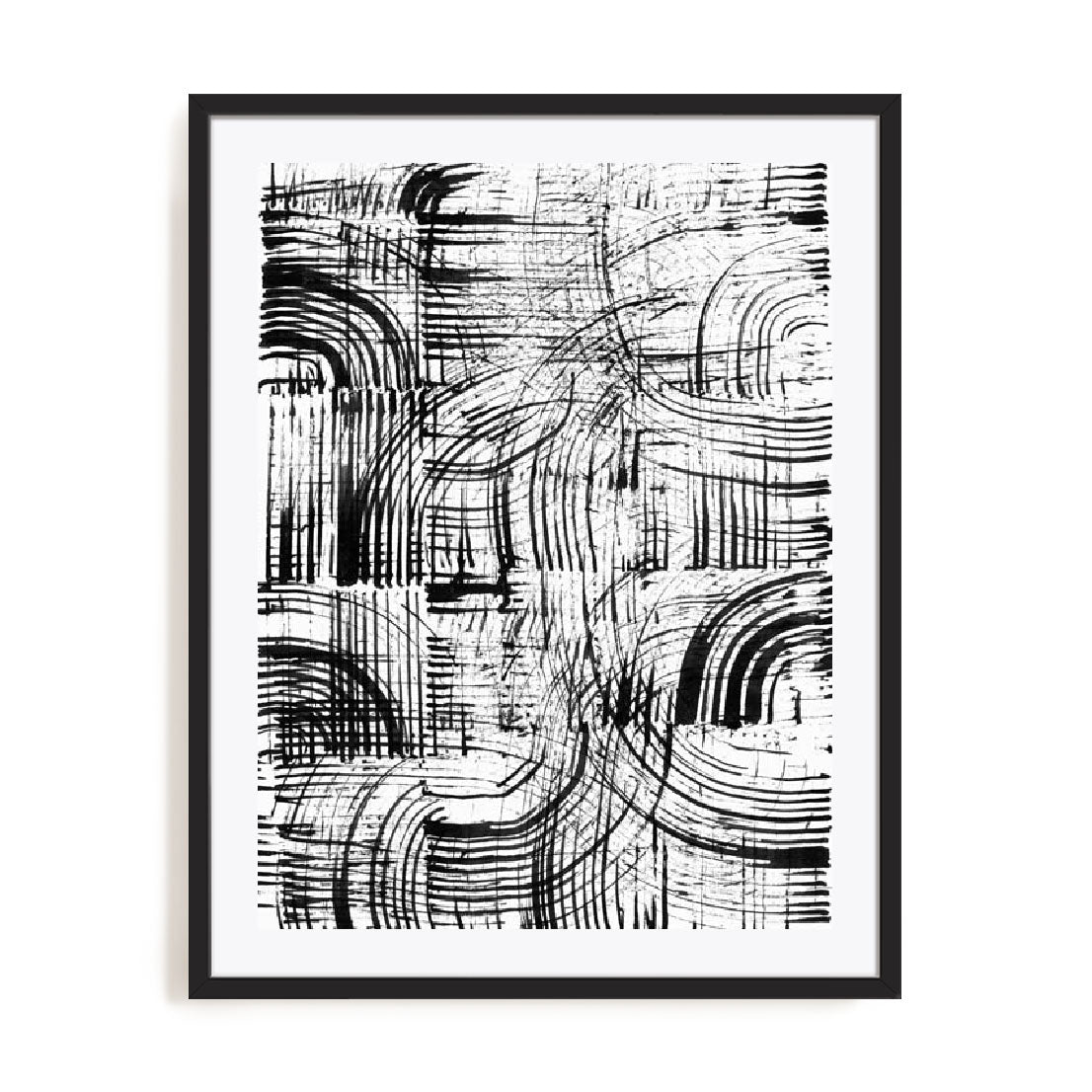 Black Curves Wall Art