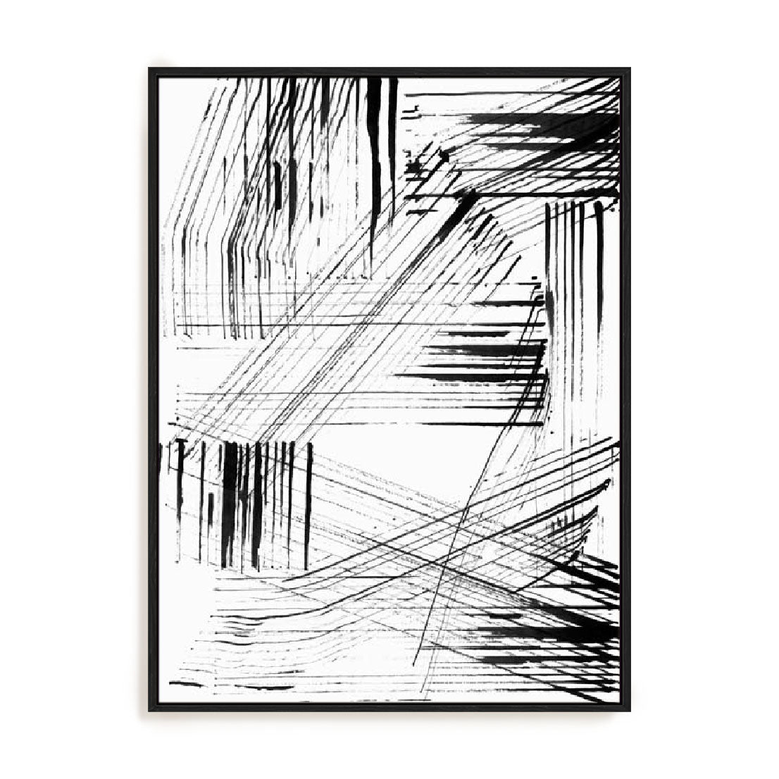 Black Strokes I Wall Art
