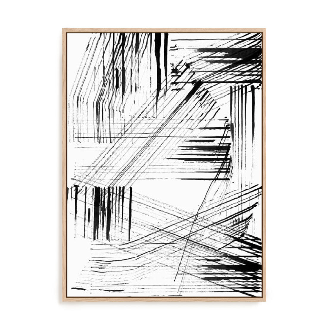 Black Strokes I Wall Art