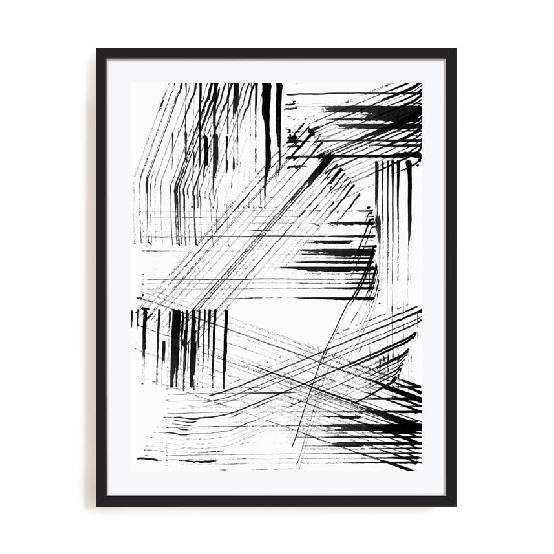 Black Strokes I Wall Art
