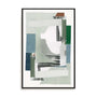 Blue Green Abstract Jugs II Wall Art
