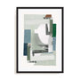 Blue Green Abstract Jugs II Wall Art