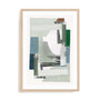 Blue Green Abstract Jugs II Wall Art