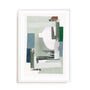 Blue Green Abstract Jugs II Wall Art