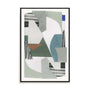 Blue Green Abstract Jugs III Wall Art