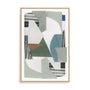 Blue Green Abstract Jugs III Wall Art
