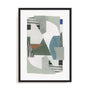 Blue Green Abstract Jugs III Wall Art