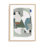 Blue Green Abstract Jugs III Wall Art