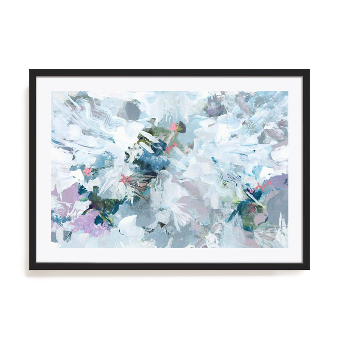 Big Blue Florals II Wall Art