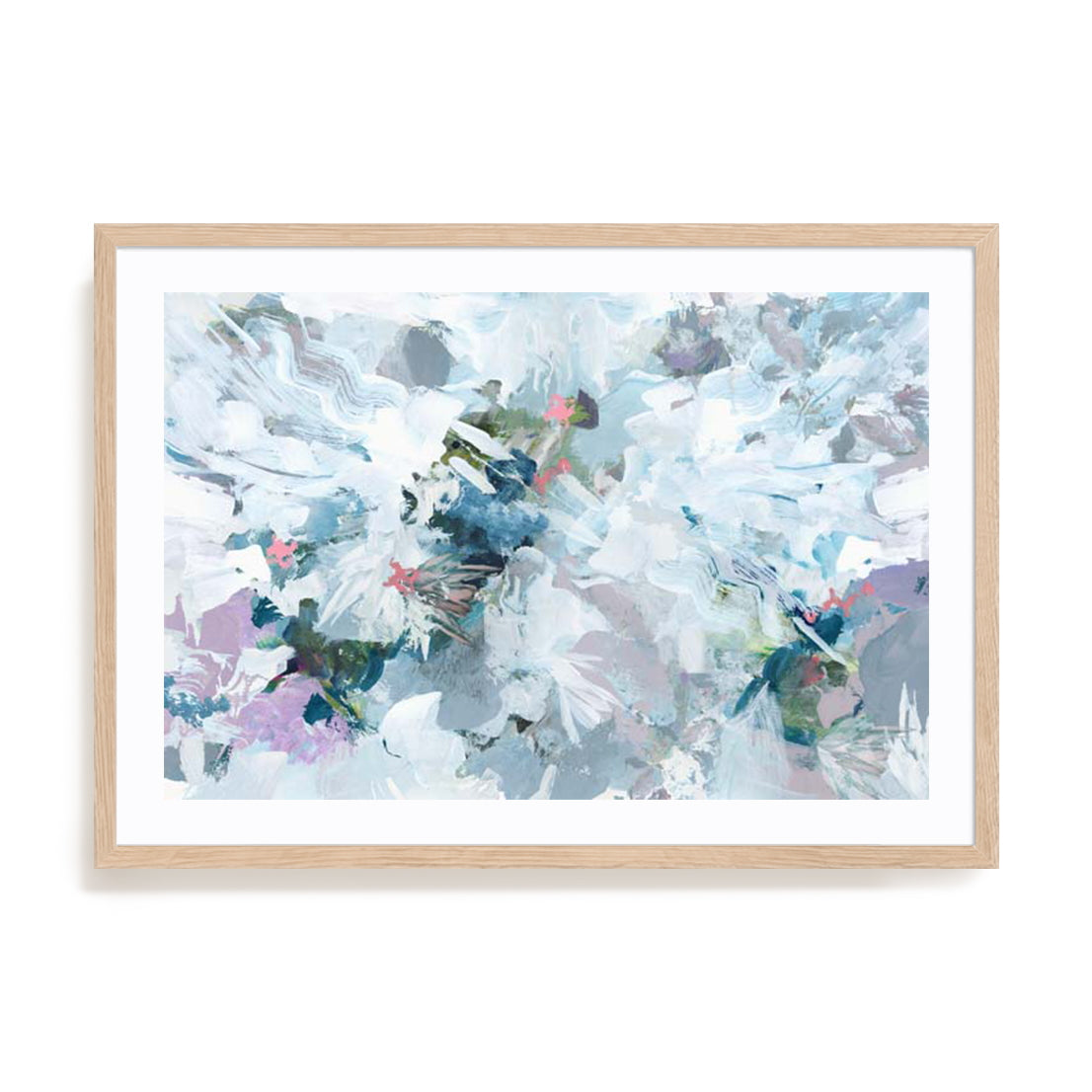 Big Blue Florals II Wall Art