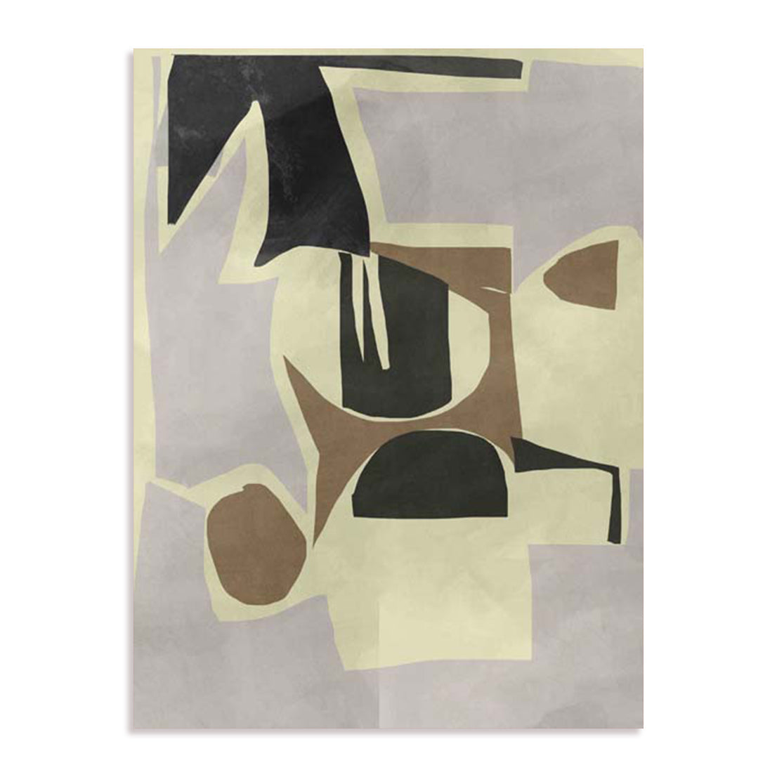 Flint Abstract Shapes I Wall Art