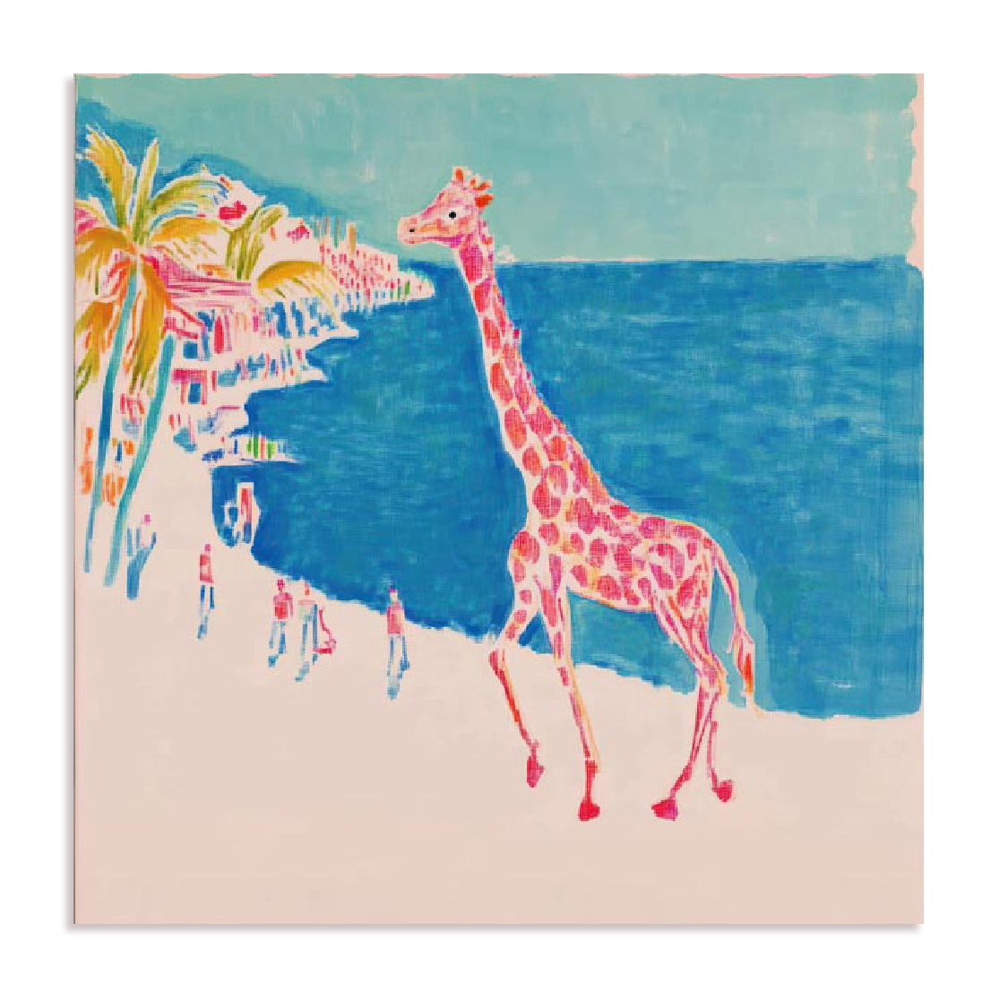 Pink Giraffe Wall Art