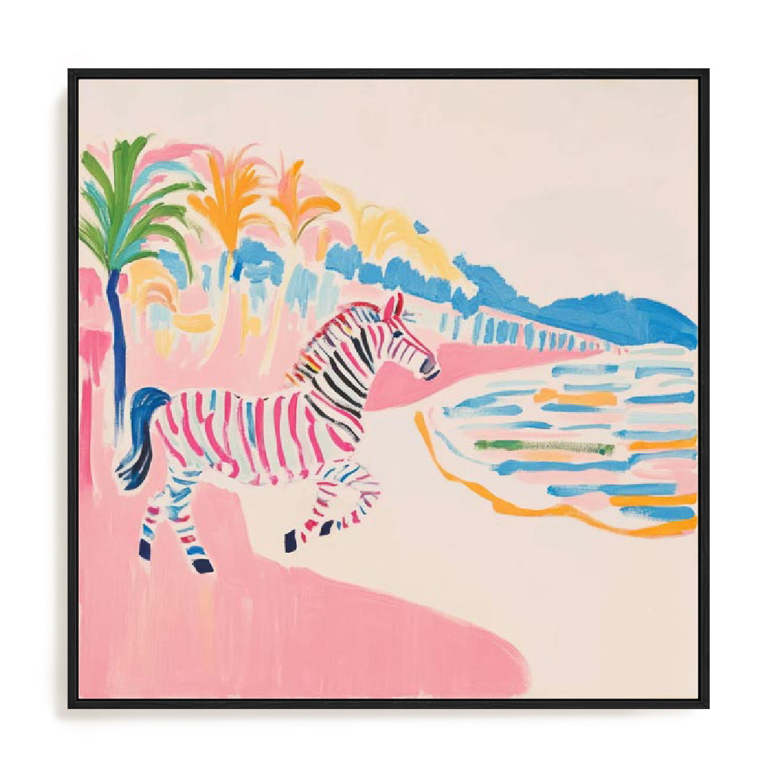 Stripes Of Sunset Wall Art