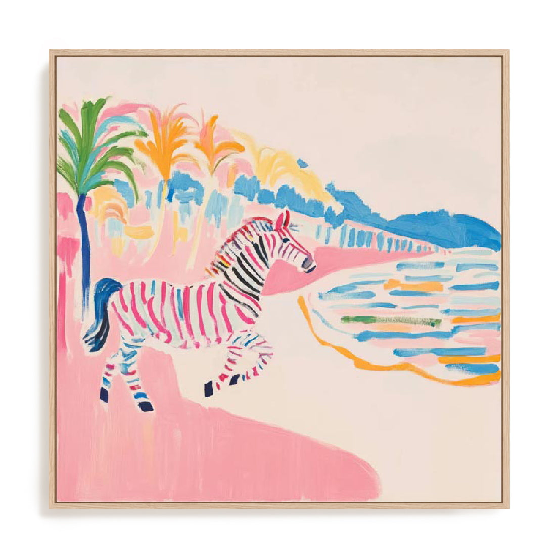 Stripes Of Sunset Wall Art