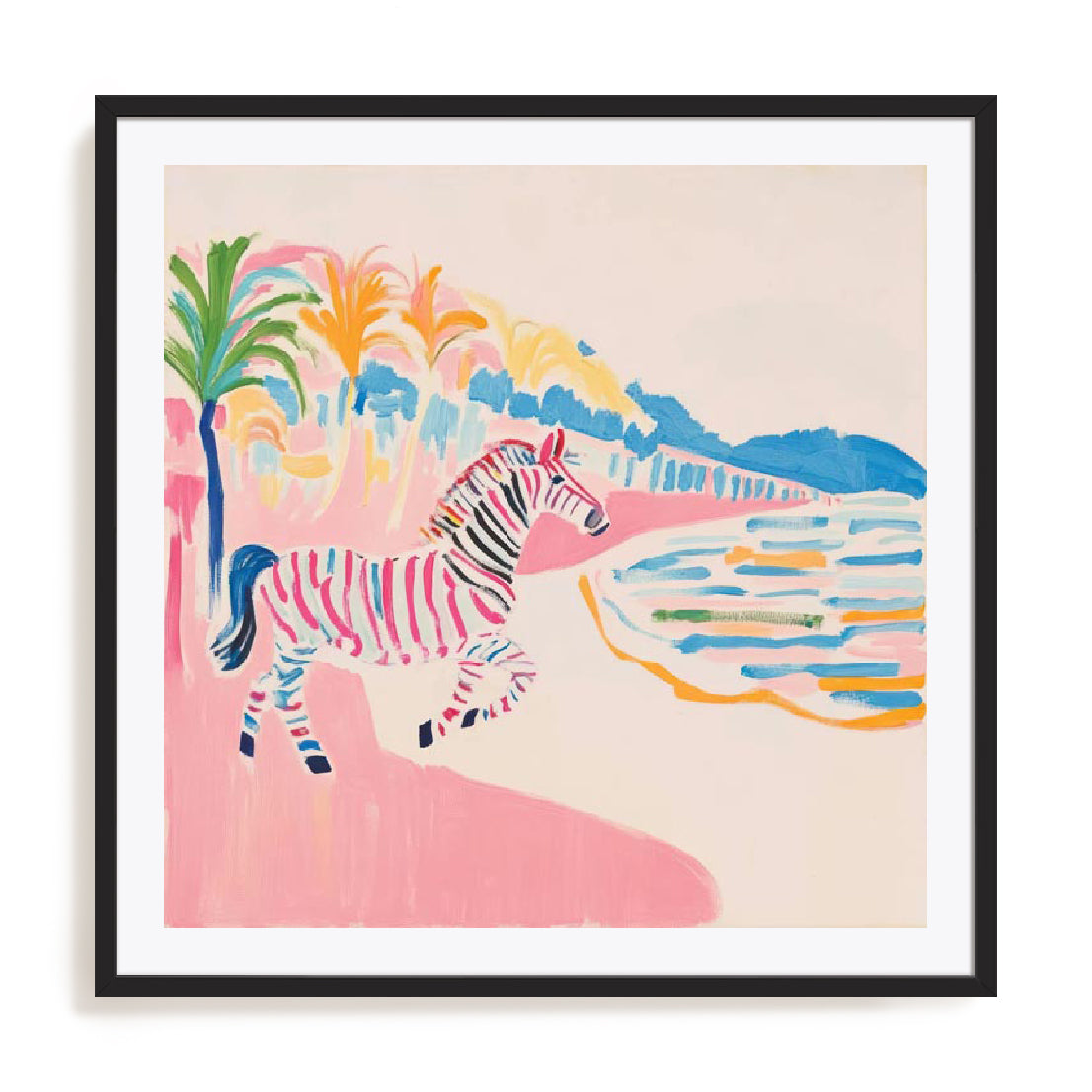 Stripes Of Sunset Wall Art