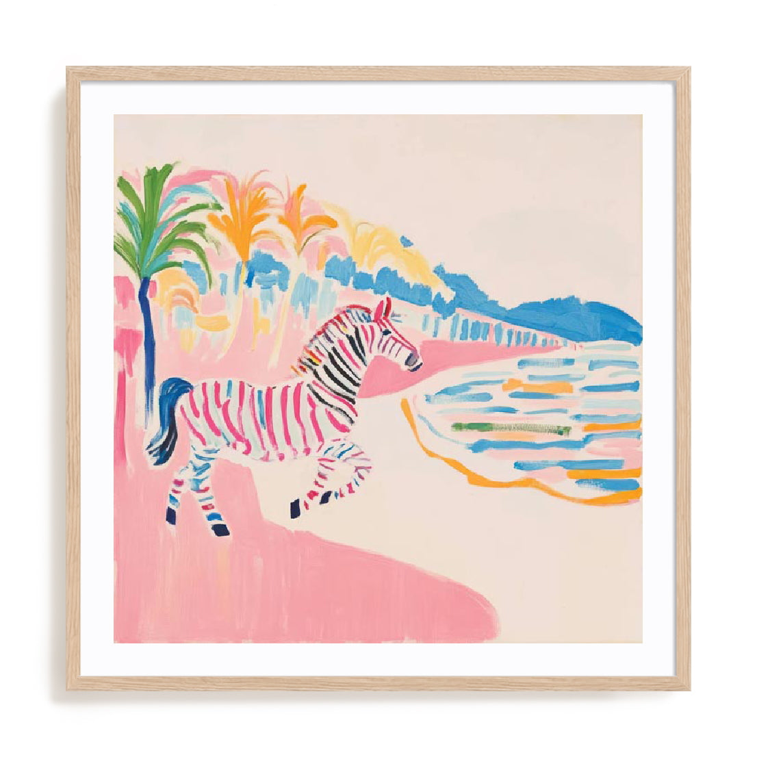 Stripes Of Sunset Wall Art