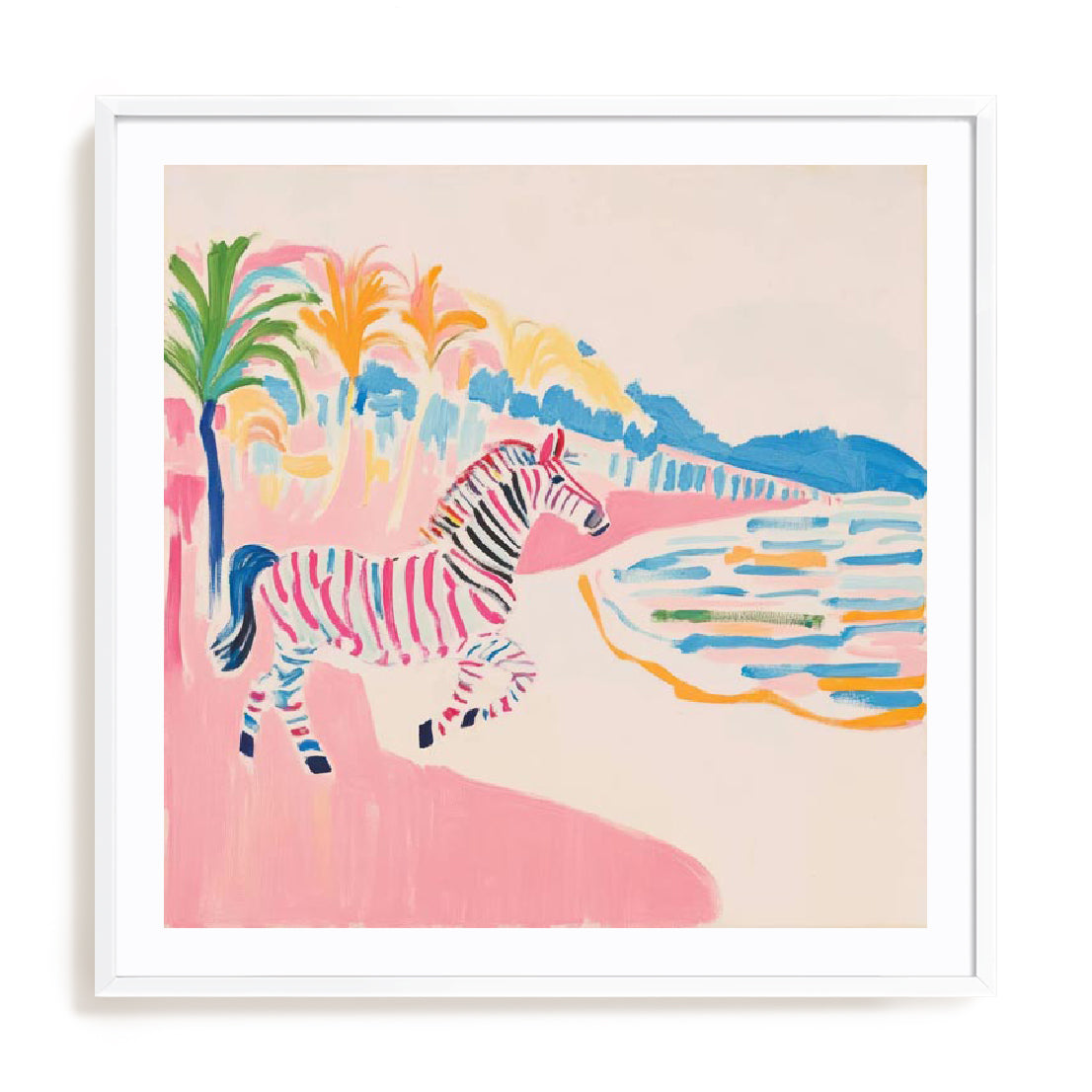 Stripes Of Sunset Wall Art