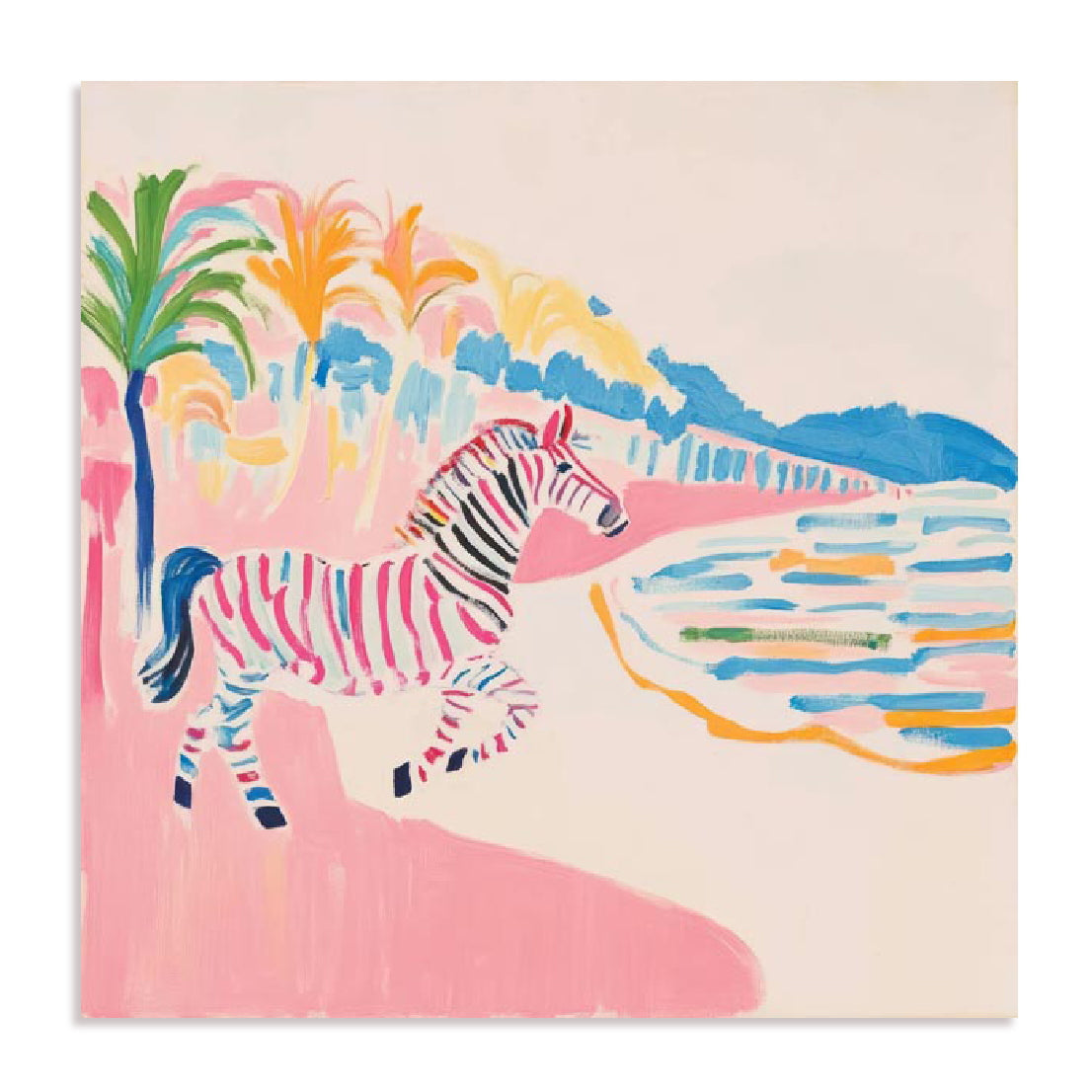 Stripes Of Sunset Wall Art