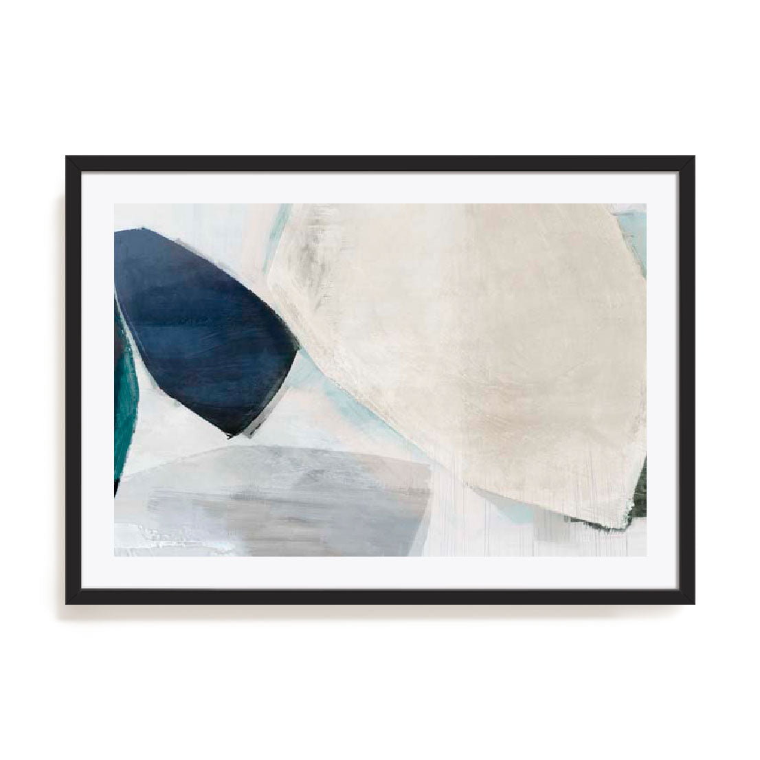 Shapes of Blue Blobs II Wall Art