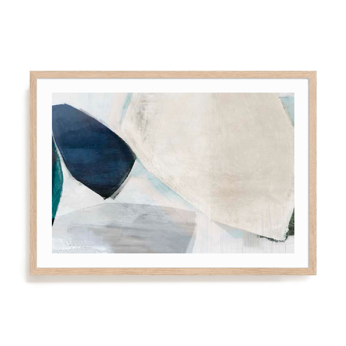 Shapes of Blue Blobs II Wall Art